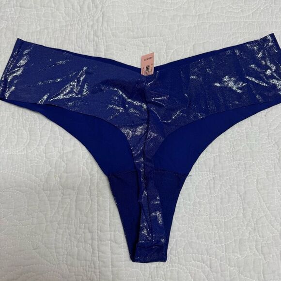 NWT Victoria’s Secret dream shimmer string xxl royal blue - Picture 2 of 7
